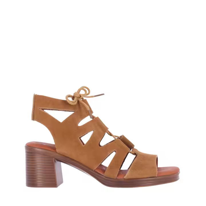 Chika10 Leather NEW GOTICA 03 Sandalia de Tacón Cuero/Tan - 1