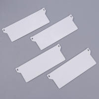 Juego De 10 Placas De Base Plásticas Para Cierres De Ventanas Accesorios Duraderos Para Cortinas Y Slats Peso Inferior Vertical - details 3