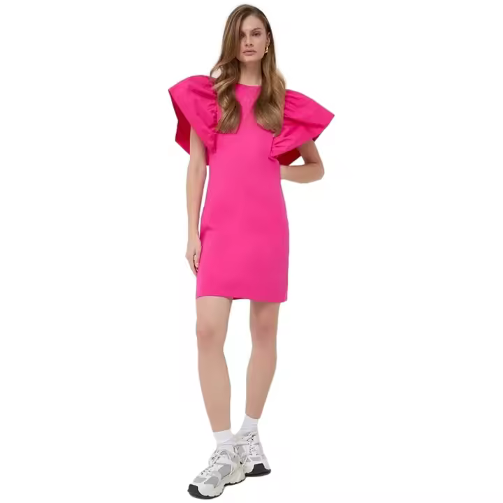 KARL LAGERFELD - Vestido Sudadera con Maxi Volantes en Mangas - 1