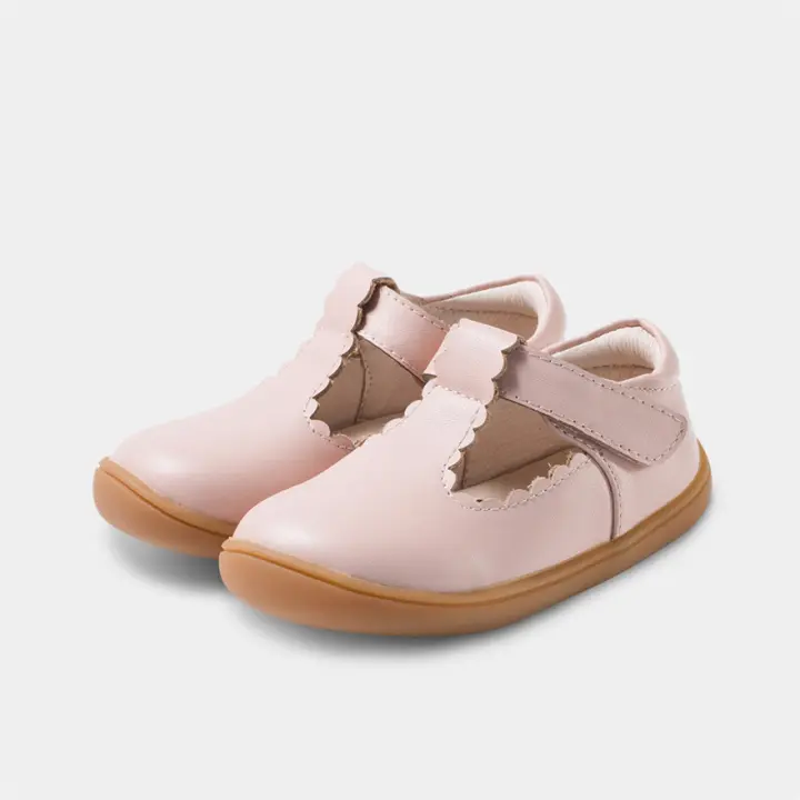 Merceditas Respetuosas Bebé Rosas Piel Littlebluelamb - 1
