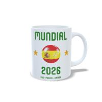 Taza Mundial 2026 España Cerámica 350 ml | Fan Fútbol Selección Española | Regalo Aficionados. Conecta+y+compra - details 2