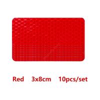 Adhesivos Reflectorizados Para Casco 10Pcs Seguridad Nocturna Para Motocicleta Bicicleta Snowboarding Y Equipamiento Deportivo - details 9