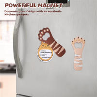 LMETJMA Abrebotellas De Pata De Gato Lindo Imán Para Refrigerador Abre Cerveza Y Bebidas Forma De Abrebotellas JT174 - details 4