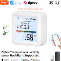 Sensor De Temperatura Y Humedad Inteligente ZigBee Tuya Con Pantalla LCD Iluminada Compatible Con Google Assistant Necesita Hub Tuya Zigbee - details 2