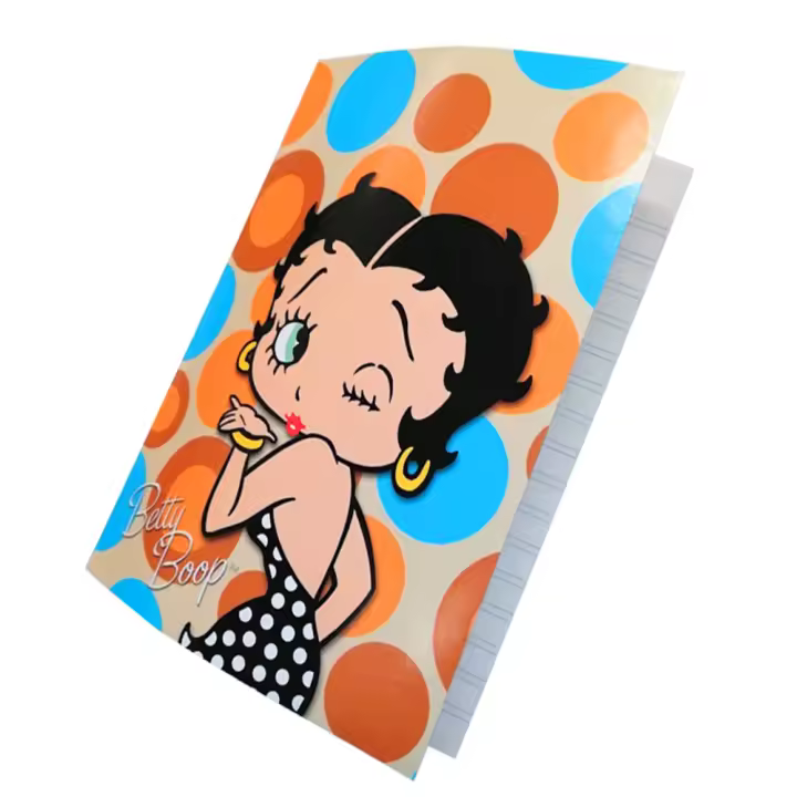 Libreta Betty Boop A5 Doble Raya y 32 Páginas de Perona - 1