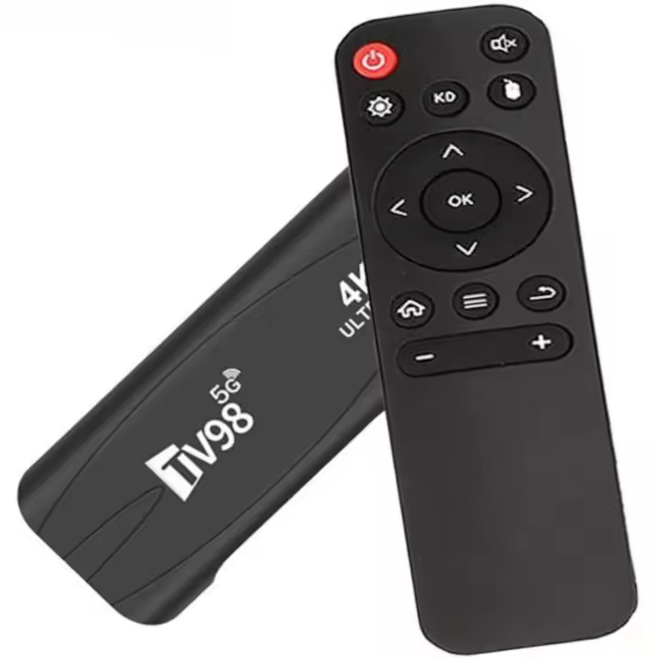 Mini TV Stick 4K 2GB+16GB Streaming Player HDMI HDR Box Doble WiFi Control Remoto Android 12.1 2.4G+5G WiFi Smart TV Box Android TV Stick (TV98 2+16) - 1