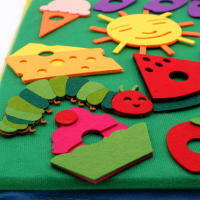 Juguete De Educación Montessori Para Niños Pequeños Caterpillar De Peluche Tablero De Historias Actividad De Preescolar Conocimiento Alimenticio Juguete De Educación Temprana - details 4