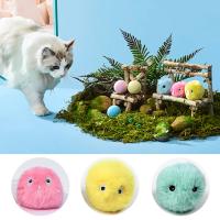 Juguete Inteligente Para Gatos Con Sombrero De Paja Y Níspero Electrónico Simula Sonido De Pájaros Y Rana Entrenamiento Interactivo Tejido Gravedad Peluche Bola De Juguete Para Gatos - details 6