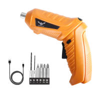 Destornillador Eléctrico Sin Cable Amarillo Con Conjunto De Brocas Recargable Torque Rotativo Para Proyectos De Mejora Doméstica DIY - details 1