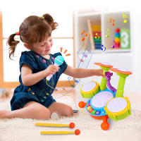 Juego de Instrumentos Musicales para Bebés y Niños Pequeños Set de Tambores para Bebés Actividades de Aprendizaje con Micrófono para Niñas Regalos Educativos - details 3