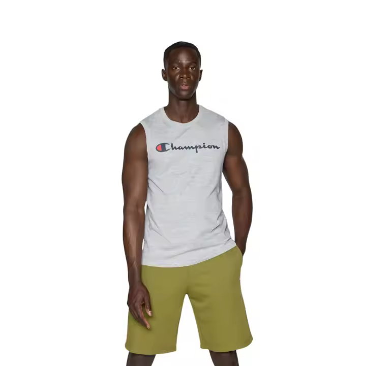 Camiseta Champion Legacy Sisa Tank Gris 220778-Em021 Hombre Sin Mangas - 1