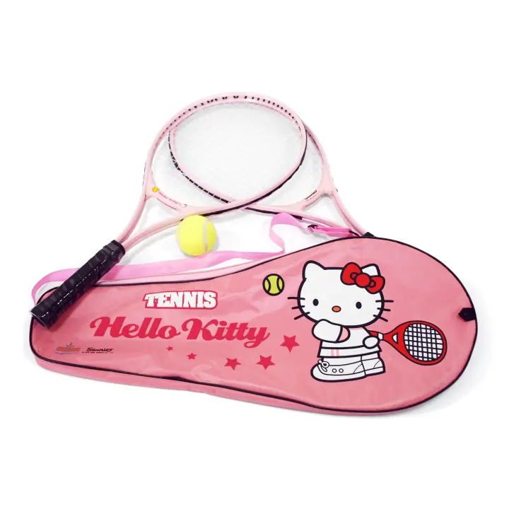 Juego de Tenis de aluminio Hello Kitty (6523) Set compuesto por 2 raquetas y pelota. Incluye funda. Calidad al mejor precio. De acuerdo a la normativa CE. +3 años - 1