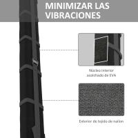 HOMCOM Barras de Transversales de Techo de Coche Bacas Portaequipajes con Función de Autoinflable con Correas de Sujeción con 2 Piezas Carga 75 kg Nylon 89x12x8 cm Negro - details 4