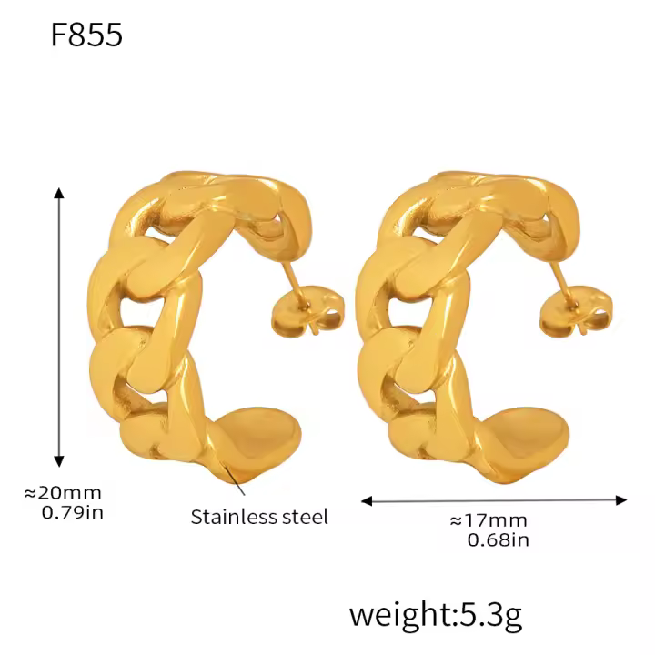 Anillo de arce de metal chapado en oro para mujer, cadena de moda, personalidad irregular, colgante de moda, pendientes de joyería - 1