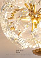 Cabecera LED De Cristal Imitación Con Lámpara Colgante Moderna Creativa Para Restaurante Comedor Dormitorio Iluminación Interior - details 23