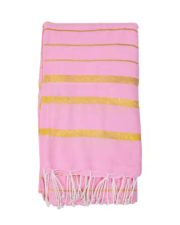 SUN & SURF Pareo Rayas Kikoy Con Rizo 90X170CM Doble Textura - Toalla Resistente Playa Sol y Piscina - 1