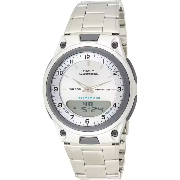 Reloj hombre CASIO aw-80d-7a Hora Mundial - 30 telememo - 10 años batería - 1