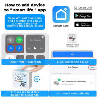 Sensor De Temperatura Y Humedad WIFI Interior Con Pantalla LCD Iluminada Soporte Alexa Google Tuya Smart Higrómetro Termómetro - details 20