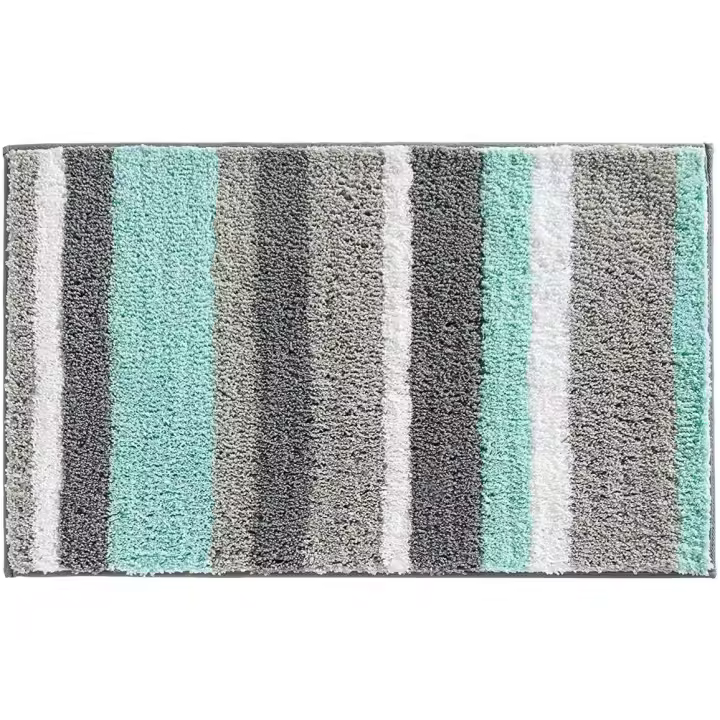 Alfombra de baño de microfibra antideslizante absorbente para ducha de baño (45 x 65 cm) - 1
