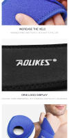 AOLIKES 1PC Pulsera Ajustable Para El Tobillo Alivio Del Dolor De Tendinitis Y Tunnel Carpal Deporte Soporte De Muñeca Para Artritis Envolvente De Muñeca Medicina De Cuidado Personal - details 4