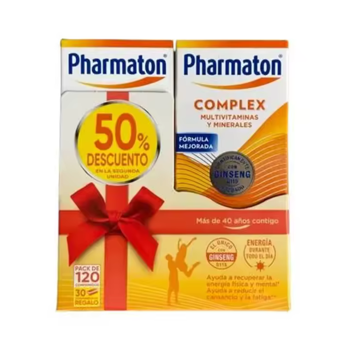 Pharmaton Complex 2 Envases 60 Comprimidos Pack Promocional - 1