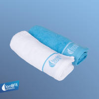 ARISE SHOP-Set 2 Toallas Deportivas Multifuncional, Toalla de 100% Algodón secado rápido para gimnasio, yoga, deporte, correr,30×100 cm - details 1
