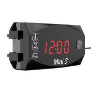 Reloj De Motocicleta 12V Impermeable 3 En 1 Con Termómetro Voltímetro Y Pantalla Digital Universal Para Moto Accesorios De Motocicleta - details 9