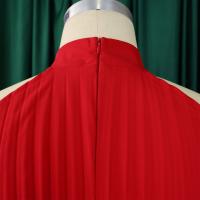 Elegante Monopiece Plisado Para Mujer Con Cinturón Y Pierna Ancha De Largo Al Suelo Sin Mangas Y Cuello Redondo Para Fiesta Y Cumpleaños - details 29