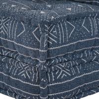 Pouffe Modular vidaXL Indigo 70x70x54 Tela - details 5