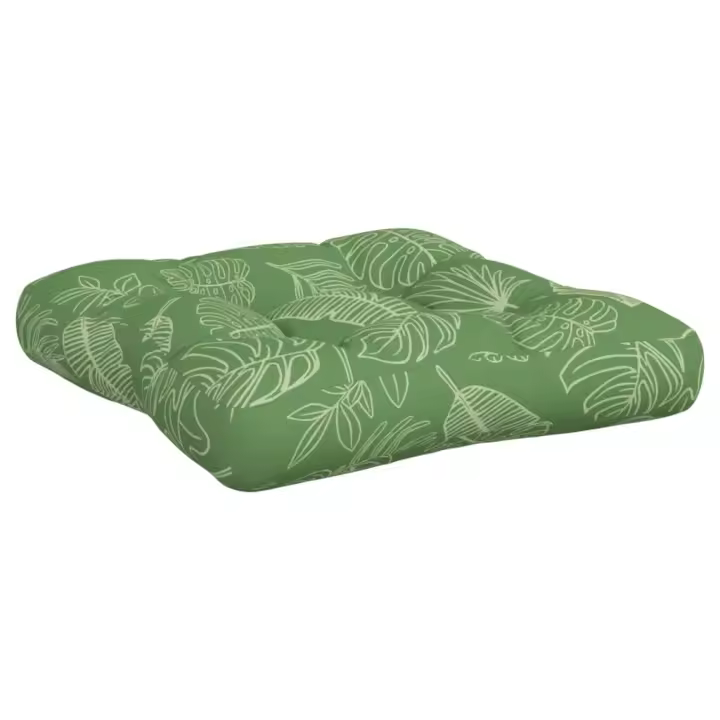 vidaXL Cojines para palés 2 unidades tela Oxford estampado de hojas - 1