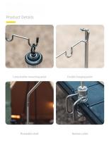 Soporte De Pala Portátil Para Mesa IGT Exterior Acero Inoxidable Accesorios De Mesa Para Camping Soporte De Escritorio Ligero - details 11