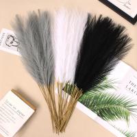 30PC Falsas Pampas Artificiales De 55CM Para Decoración De Bodas Y Fiestas DIY Flores Silken Ramo Para Decoración Del Hogar Y Eventos - details 5