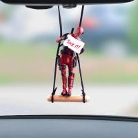 Colgante De Coche Creativo Anime Deadpool Accesorios Para Interiores De Coche Colgante Para Espejo Retrovisor Partes De Dibujos Animados - details 0