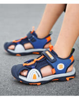 Sandalias De Playa Para Niños Verano 2024 Moda Antideslizante Suave Bajo La Piel Cuero Malla Cómodas Tallas 18-25 Unisex - details 2
