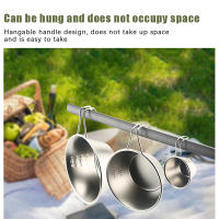 Taza De Sopa De Acero Inoxidable 30/200/400ml Sierra Para Camping Y Picnics Plegable Y Pilaable Ideal Para Exteriores - details 3