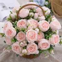 1pc Artificial Flor De Paeonia En Tela De Seda Para Decoración Falsa Flor Bouquet De Plástico Para Casamiento Fiesta En Casa - details 19