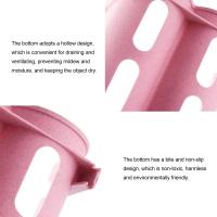 3 Pack Plastic Stackable Bottle Shelf,Refrigerator Organizer Kitchen Bottle Storage Rack Wine Holder Bottles Drinks Shelf Display Shelf - details 2