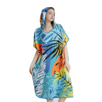 Poncho Toalla Rápida De Secado Microfibra Para Playa Robe De Cambio Para Adultos Toalla De Natación Poncho De Playa A20 - details 3