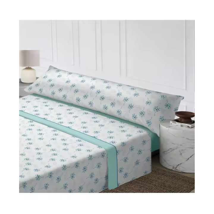 Juego Sábanas 3 piezas Verano estampado con diseño clásico y colores de actualidad. - 1