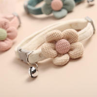 Collar Para Gato Ajustable Con Flor Bonita Y Campana Accesorio Pequeño Para Mascotas Ideal Para Gatos Y Perros Pequeños - details 3