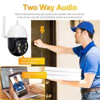 cámaras de vigilancia wifi, cámara de vigilancia wifi ip de 2mp zoom digital 4x visión nocturna monitor de video de vigilancia a todo color inalámbrico al aire libre impermeable, seguridad wifi al aire libre cámaras de seguridad wifi - details 1