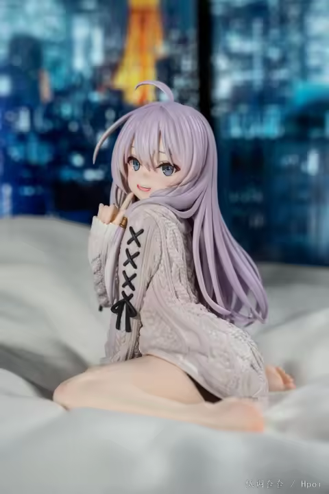 Figura De Acción Anime 15cm El Viaje De Elaina Muñeca De Colección PVC Ropa Tejida Bruja Regalo De Navidad Para Hombres Y Mujeres Adultos - 1