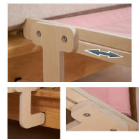 Cama Colgante Para Gato De Alta Calidad En Madera Hamaca Para Ventana Fácil De Lavarse Almohadilla De Tela De Algodón Para Gato Joven - details 4