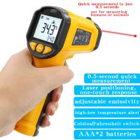 Termómetro Infrarrojo No Contacto ZL380A Industrial De Precisión Alta Medidor De Temperatura Electrónico Portátil Para El Hogar - details 1
