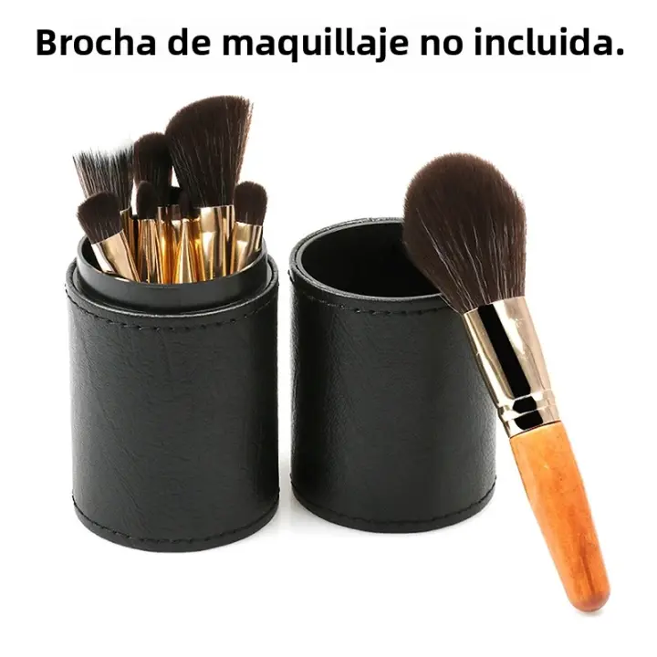 Porta Cepillos De Maquillaje Portátil Con Tapa Estuche De Viaje Para Cepillos De Maquillaje Contenedor De Almacenamiento De Cepillos De Maquillaje 1 Pieza - 1