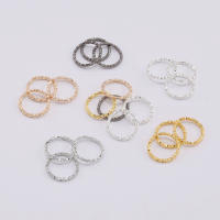 50-100Pcs Bolsa De Anillos Abiertos De Metal 8-20mm Anillos Divididos Torcidos Para Fabricación De Joyas DIY Accesorios De Encuentros Suministros - details 1
