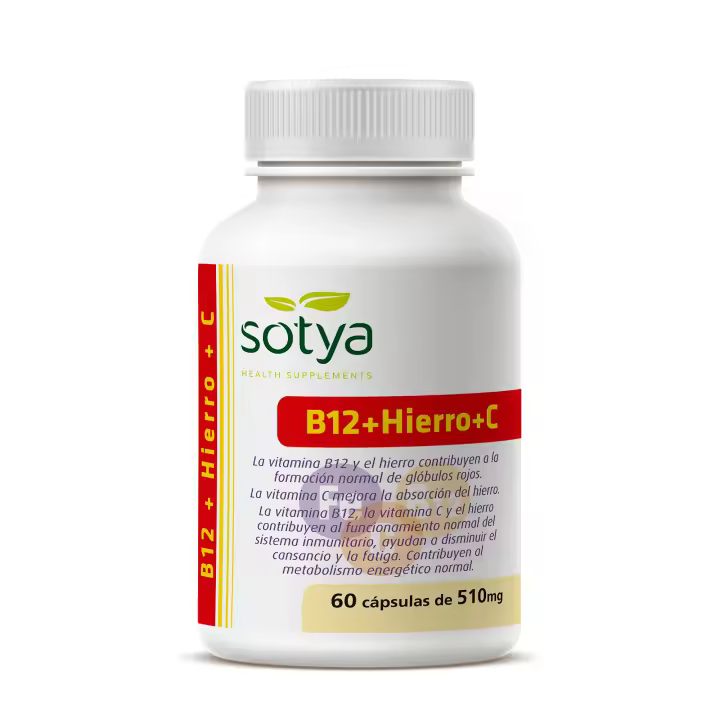 Sotya Vitamina B12 Hierro Vitamina C 60Caps - 1