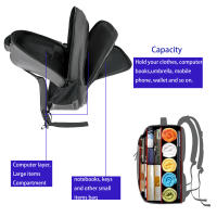 Mochila Doble Asas de Gran Capacidad Resistente y Duradera con Múltiples Compartimentos y Asas Ajustables Ideal para Escuela Viaje y Uso Diario - details 2