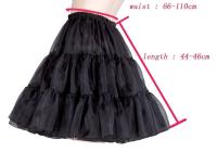 BABYONLINE Falda De Tul Corta Para Mujer En Rojo Estilo Rockabilly Falda De Boda Crinolina Tutú Media Falda Accesorio De Boda Para Adulto - details 0