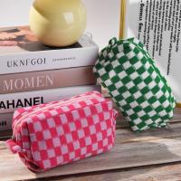 Paquete de 2 bolsas de maquillaje, Bolsa de Cosméticos a Cuadros, Rose y Green, Bolsa de ASEO de viaje, Organizador - details 3